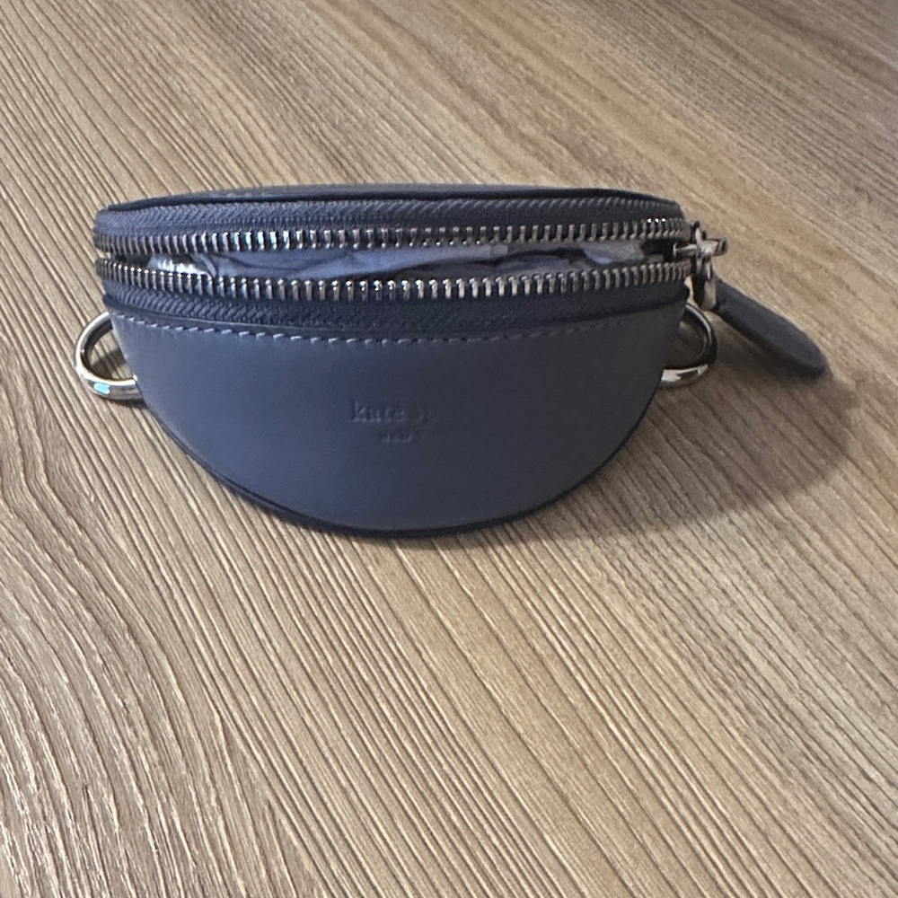 Kate Spade Cinder Grey Leather Belt Bag. New.